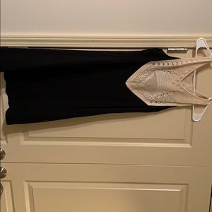 Black and cream dress